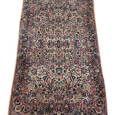 HAND KNOTTED LAVAR KERMAN RUG 6ft