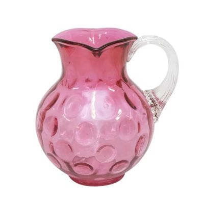 VINTAGE CRANBERRY COIN DOT PITCHER