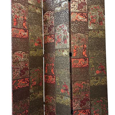 VINTAGE FOLDING PERSIAN 3 PANEL SCREEN