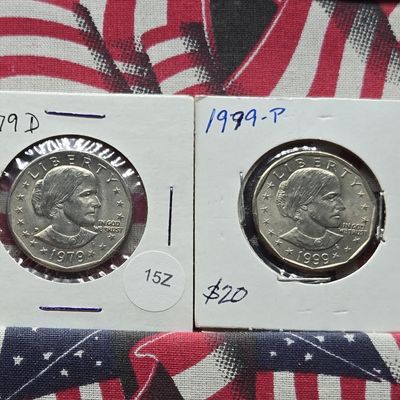 Sale Photo Thumbnail #105: 1979-D & 1999-P UNC Susan B. Anthony Dollars