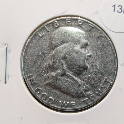 1953-D Franklin 90% Silver Half Dollar