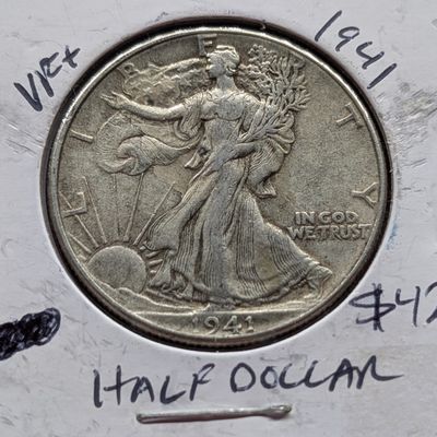 Sale Photo Thumbnail #242: 1941-P Walking Liberty 90% Silver Half Dollar