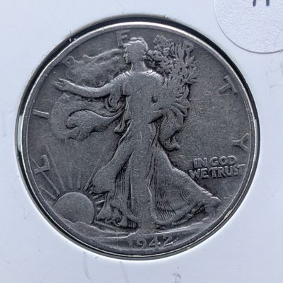 1942-P Walking Liberty 90% Silver Half Dollar