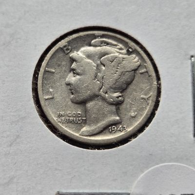 Sale Photo Thumbnail #336: 1943-D Mercury 90% Silver Dime