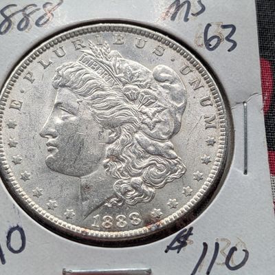 1888-P Morgan 90% Silver Dollar