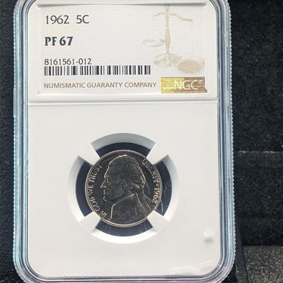 Sale Photo Thumbnail #335: 1962 Jefferson Nickel NGC PF 67