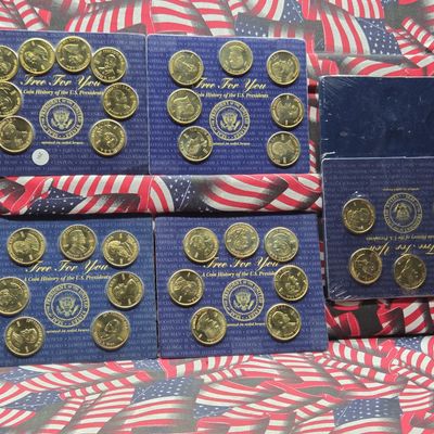 Sale Photo Thumbnail #112: Free For You Coin History of U.S. Presidents, 34 Medals