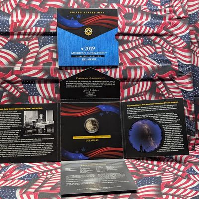 2019-S Delaware Innovation One Dollar Reverse Proof In OGP w/ COA