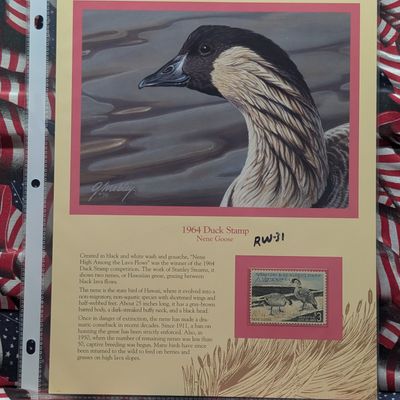 Sale Photo Thumbnail #428: 1964 Dept. Of The Interior Duck Stamp, RW-31, Signed