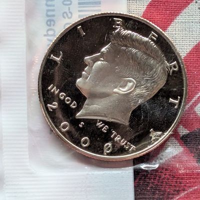 2000-S Kennedy Half Dollar, CH Proof 63 in Littleton Packaging