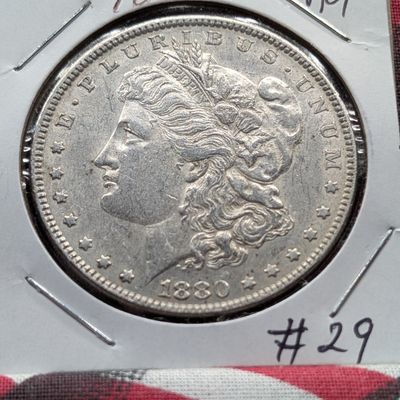 Sale Photo Thumbnail #201: 1880-P Morgan 90% Silver Dollar
