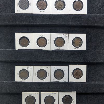 Sale Photo Thumbnail #202: (15) Canadian Large Cents - Includes 1888, 1902, 03, 04, 07, 09, 10, 11, 12, 13, 14, 16, 17, 18 and 19.