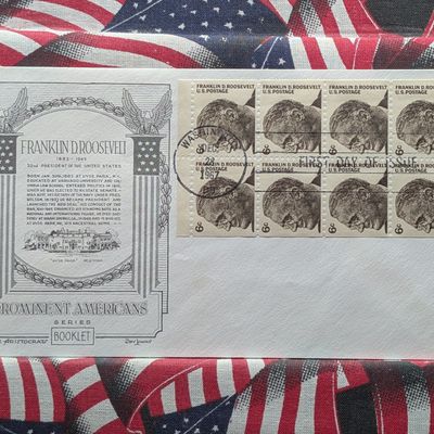 1967 Booklet Pane Of Eight Stamps First Day Cachet