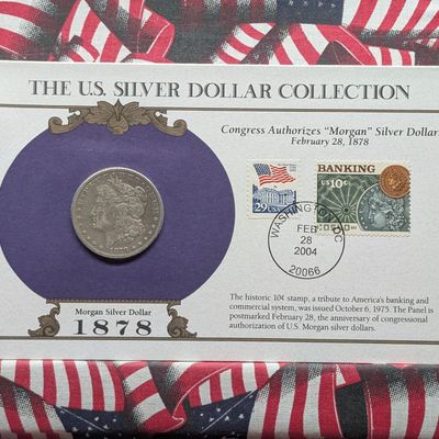 Sale Photo Thumbnail #135: 1878 Morgan 90% Silver Dollar - "U.S. Silver Dollar Collection" Panel
