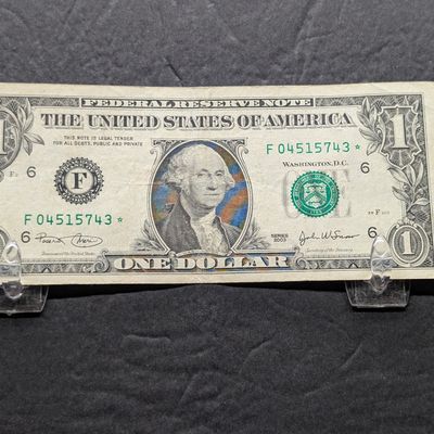 Sale Photo Thumbnail #148: 2003 Series U.S. $1 Federal Reserve Note - Star Note - Issued in Georgia