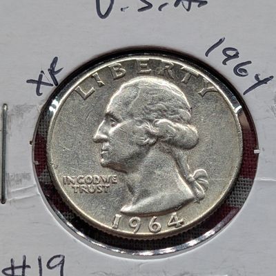 1964-P Washington 90% Silver Quarter