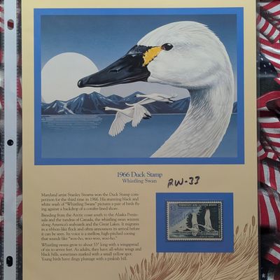 Sale Photo Thumbnail #430: 1966 Dept. Of The Interior Duck Stamp, RW-33, Signed