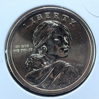 2024-D Uncirculated Sacagawea Dollar with Indian Citizenship Reverse