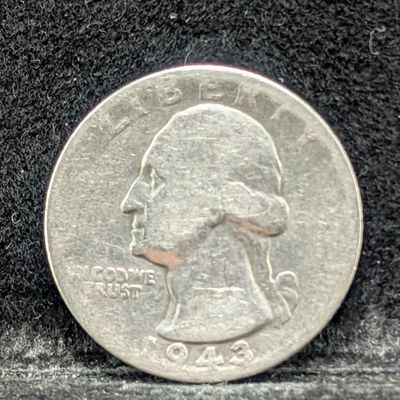 Sale Photo Thumbnail #220: 1943-P 90% Silver Washington Quarter, 83 Years old - WWII Era