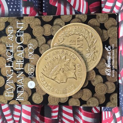 *EMPTY* Harris Flying Eagle & Indian Head Cent Album - No Coins