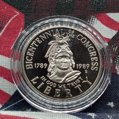 Sale Photo Thumbnail #229: 1989-S Bicentennial Of The Congress Half Dollar Coin