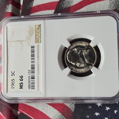 Sale Photo Thumbnail #260: 1965 Jefferson Nickel NGC MS 66