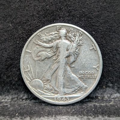 Sale Photo Thumbnail #255: 1943-D Walking Liberty 90% Silver Half Dollar, 83 Years old, WWII Era