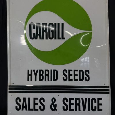 Sale Photo Thumbnail #433: Cargill Hybrid Seeds SST Painted Metal Embossed Farm Sign
