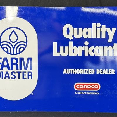 Sale Photo Thumbnail #222: Conoco Farm Master DST Authorized Dealer Painted Metal Sign