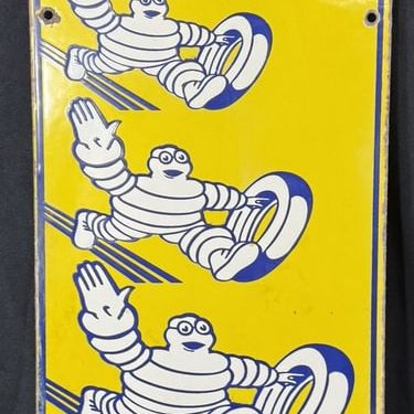 Sale Photo Thumbnail #257: Michelin Tires SSP Porcelain Advertising Sign w/ Bibendum