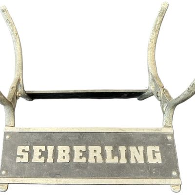 Sale Photo Thumbnail #2: Seiberling Cast Embossed 20s Advertising Tire Rack Display