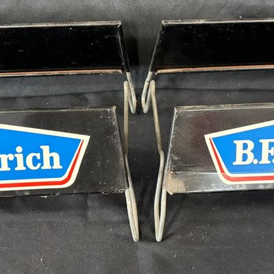 Sale Photo Thumbnail #81: Pair B.F. Goodrich Metal Store Display Advertising Tire Rack