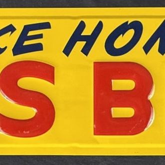 Sale Photo Thumbnail #494: Take Home Kern's Bread SST Tin Embossed Metal Store Sign