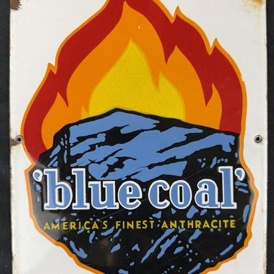 Sale Photo Thumbnail #377: Blue Coal America's Finest Anthracite SSP Porcelain Sign