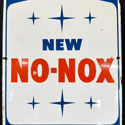 Sale Photo Thumbnail #193: Gulf No-Nox SSP Porcelain Gas Pump Plate
