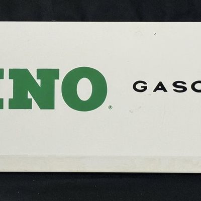 Sale Photo Thumbnail #197: Dino Gasoline SST Gas Pump Advertising Painted Metal Sign