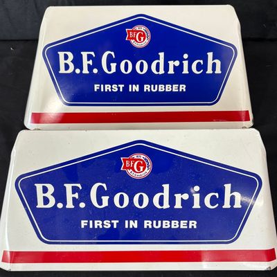 Sale Photo Thumbnail #86: B.F. Goodrich First In Rubber Metal Store Display Tire Racks