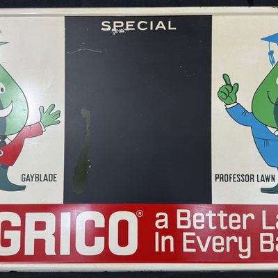 Sale Photo Thumbnail #380: Agrico Better Lawn Every Bag Self Framed SST Chalkboard Sign