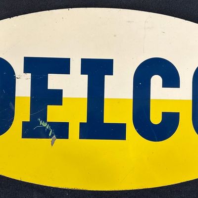 Sale Photo Thumbnail #63: Delco SST Painted Metal Advertising Store Display Rack Sign