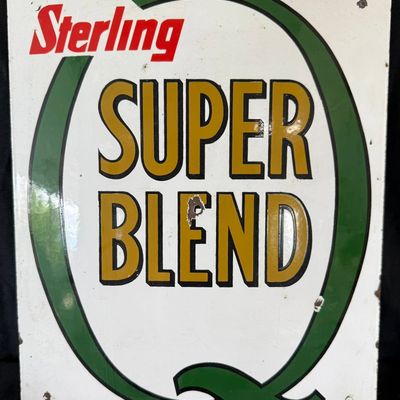 Sale Photo Thumbnail #192: Sterling Super Blend SSP Porcelain Gas Pump Plate