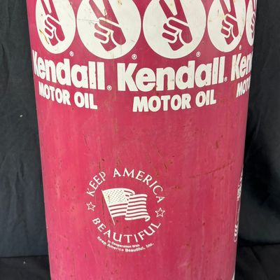 Sale Photo Thumbnail #90: Kendall Keep America Beautiful 27" 75LB Metal Grease Can