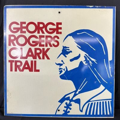 Sale Photo Thumbnail #466: George Rogers Clark Trail SS Painted Aluminum Highway Sign