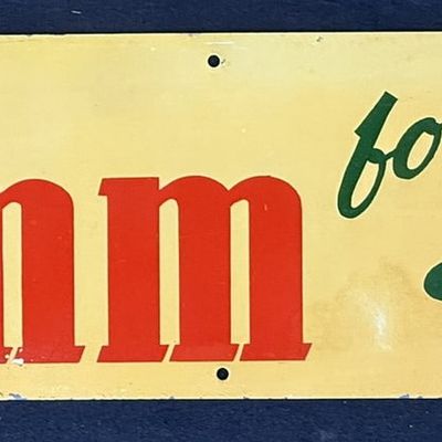 Sale Photo Thumbnail #480: Brimm For Special Crops SST Tin Painted Metal Farm Sign