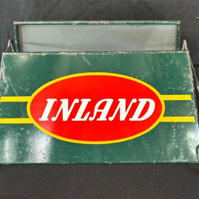 Sale Photo Thumbnail #33: Inland Tires Painted Metal Advertising Tire 1950s Rack