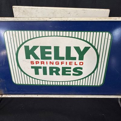 Sale Photo Thumbnail #139: Kelly Springfield Tire Painted Metal Store Display Tire Rack
