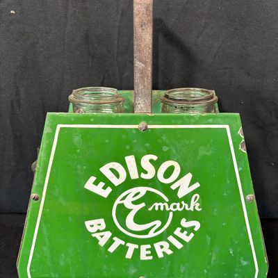 Sale Photo Thumbnail #58: Edison Batteries EMark Porcelain Service Station Battery Kit