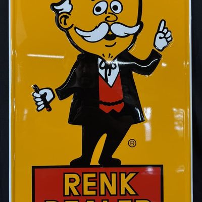 Sale Photo Thumbnail #337: Renk Dealer SST Embossed Corn Farm Advertising Sign