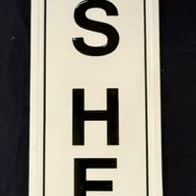 Sale Photo Thumbnail #299: Wolf's Head Motor Oil SST Embossed 6' Self Framed Sign