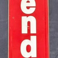 Sale Photo Thumbnail #188: Kendall Motor Oil 6' Painted Metal Vertical Advertising Sign