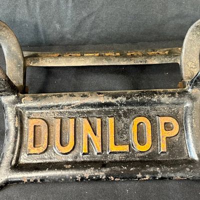 Sale Photo Thumbnail #66: Dunlop Embossed Cast Iron 20s Store Display Tire Rack